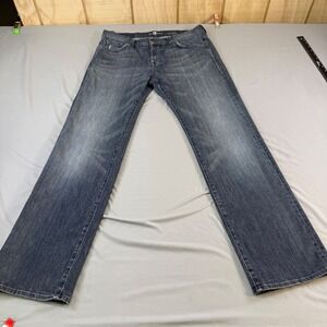 SEVEN FOR ALL MANKIND AUSTYN Mens Dark Wash Denim Jeans Size 34x34 Straight Leg